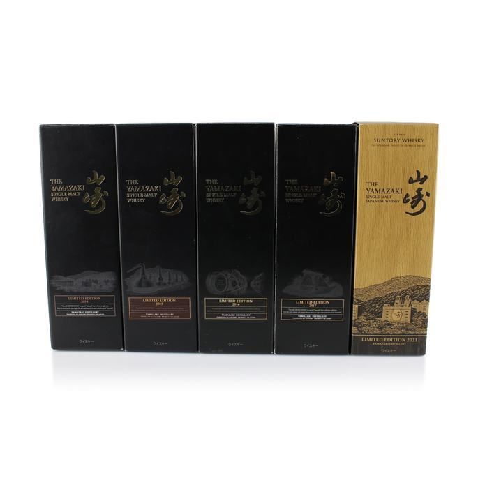 Yamazaki 2014 2017 2021 Limited Editions 5 Bottle Set Auction