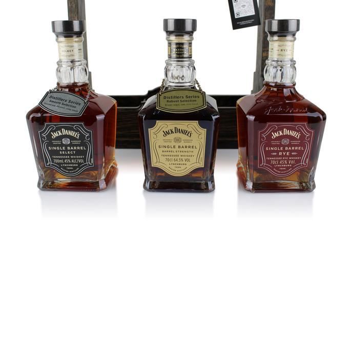 Single Australian Jack Auctions | Barrel & Auction Daniel\'s Whisky set Plinth Bottle (3 set)