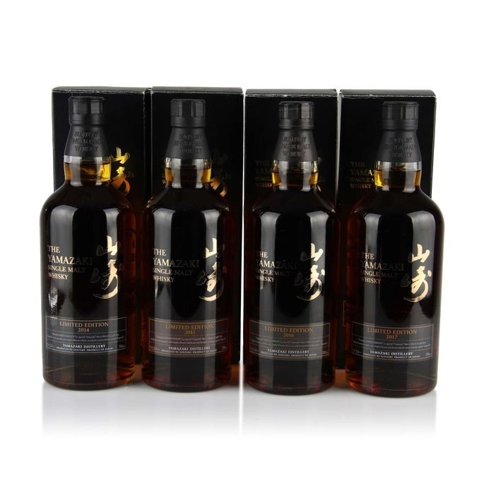 Yamazaki 2014 2017 Limited Edition Set 4x700ml Bottles Auction